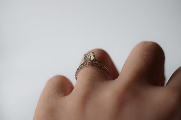 Dainty rings for women Raw Dia… - Picture 5 of 7
